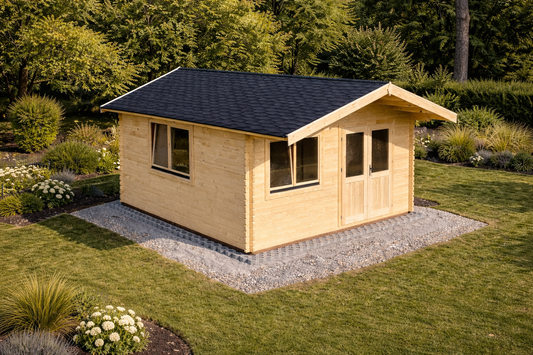 5m x 5m Log Cabin | Premium 44mm Garden Cabin UK