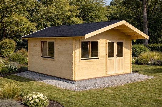 5m x 5m Log Cabin | Premium 44mm Garden Cabin UK