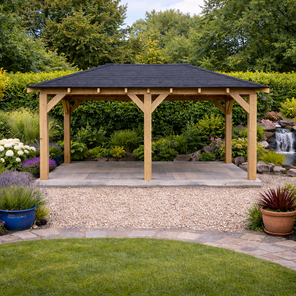 The Heritage Garden Retreat Gazebo – 6 Post Design | Handcrafted & Installed