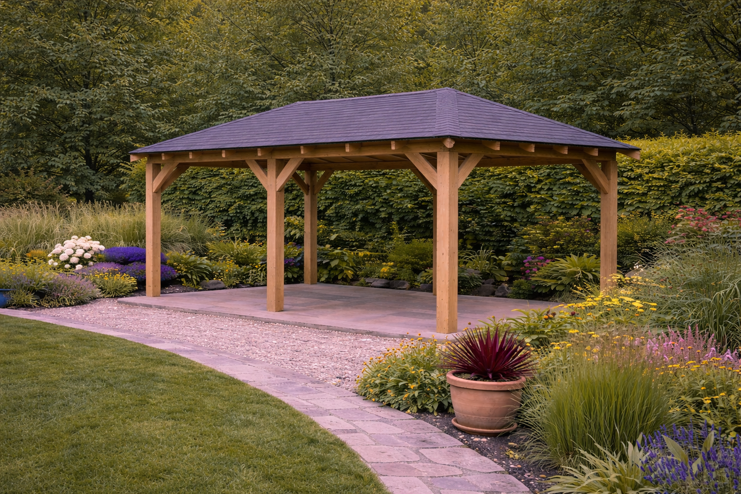 The Heritage Garden Retreat Gazebo – 6 Post Design | Handcrafted & Installed