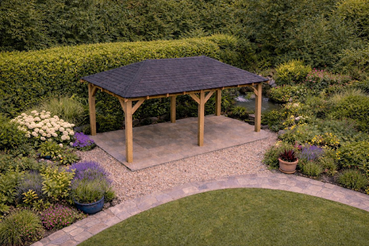 The Heritage Garden Retreat Gazebo – 6 Post Design | Handcrafted & Installed