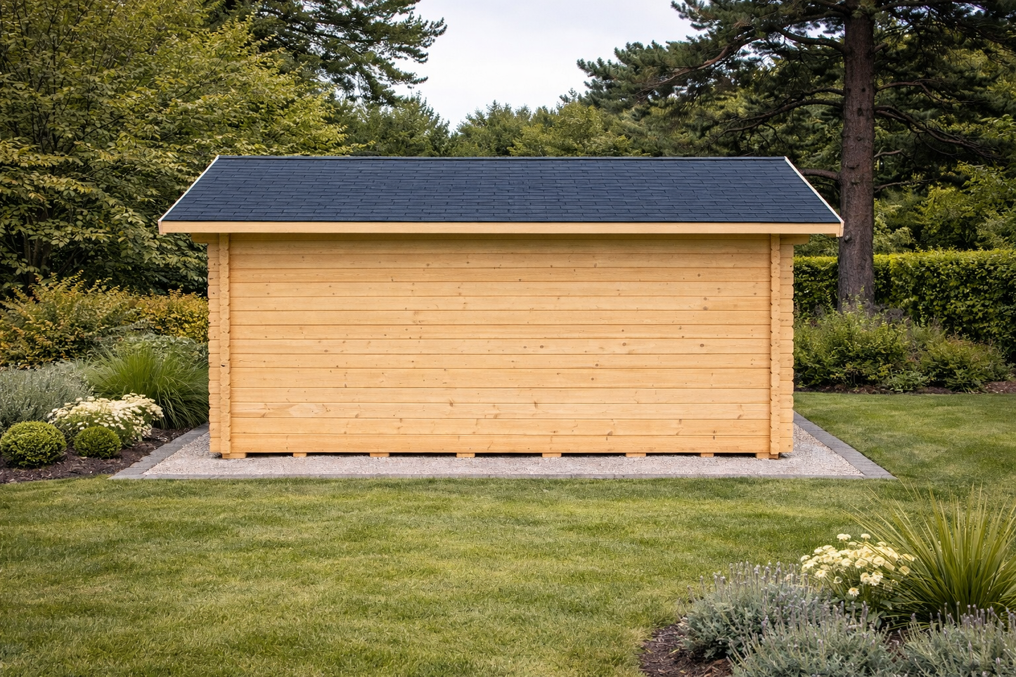 4.45m x 4m Log Cabin | Wooden Garden Cabin UK