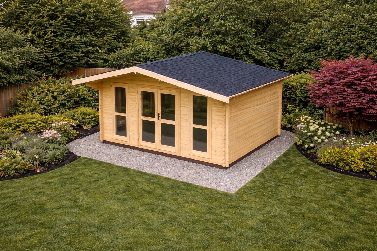 5m x 3.8m Log Cabin | Premium 44mm Garden Cabin UK